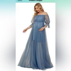 Maternity romantic empire waist dress